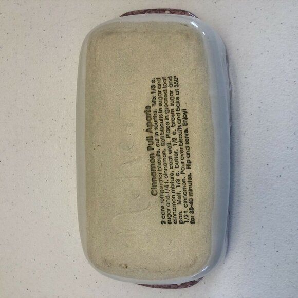 Neher "Clay In Motion" vintage Pottery Apple Design Loaf Baking Dish Recipe 1995 - Picture 10 of 10